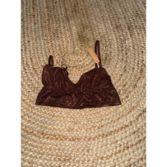 Skims triangle logo bralette size XXS - NEW - Picture 3 of 3